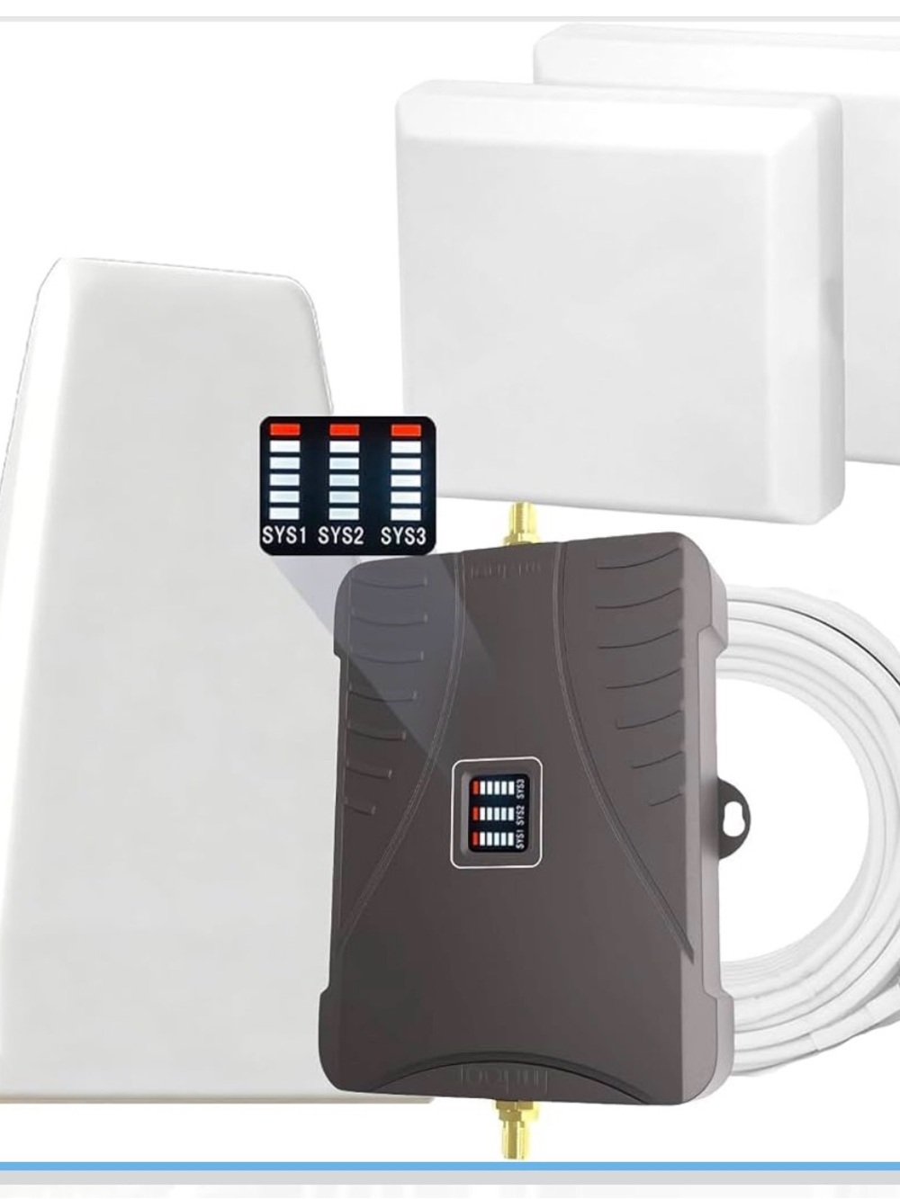 New Open Box Cell Phone Booster for Home & Multi-Room, Up to 7000 Sq.Ft